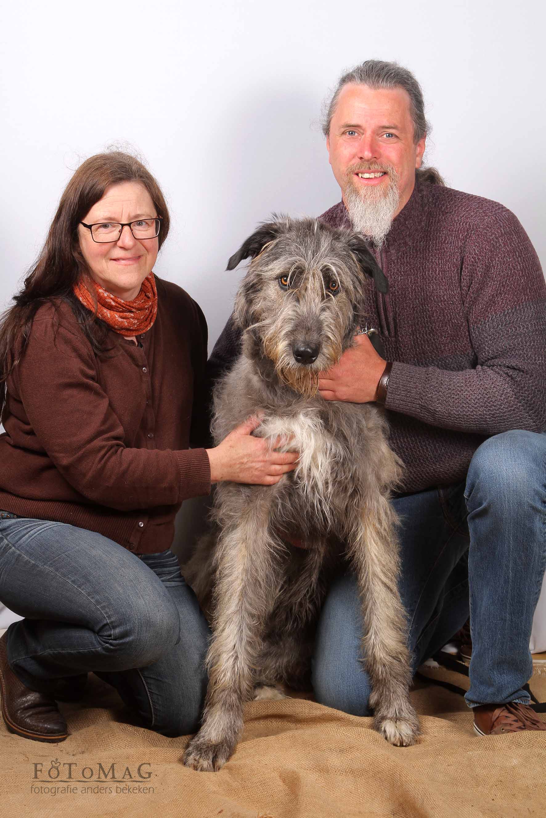 Bjorn Annie en Ierse Wolfshond Ragna